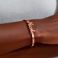 Custom bracelet rose gold color