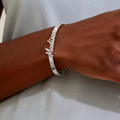 Custom bracelet silver color