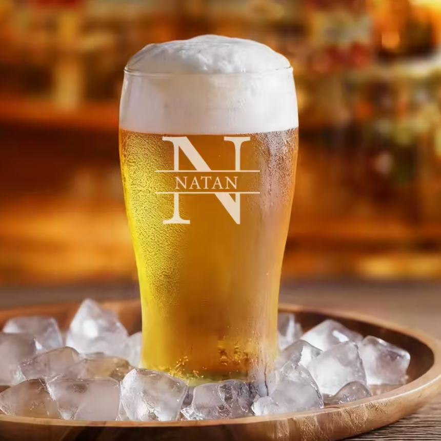 Custom beer glass