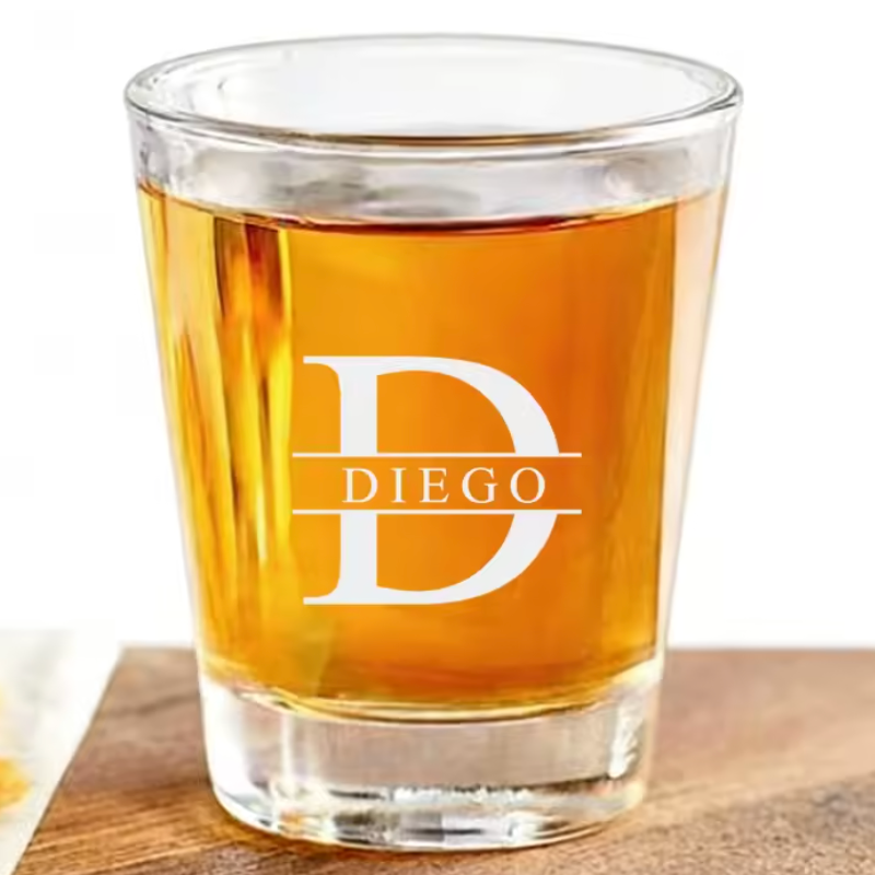 Custom shot glass 2 pieces