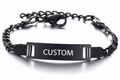 Custom chain bracelet black color