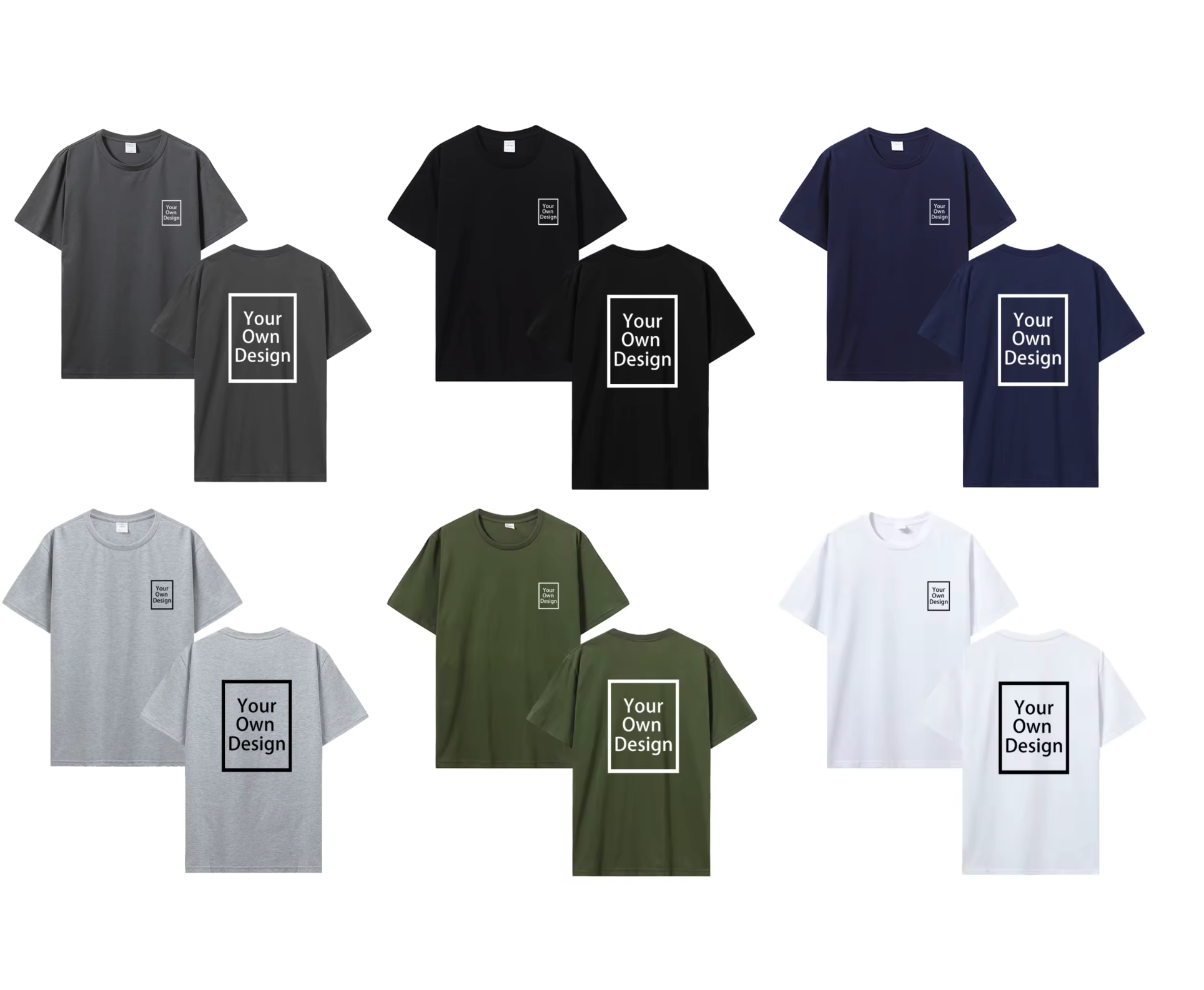 Custom men short sleeve T-shirt