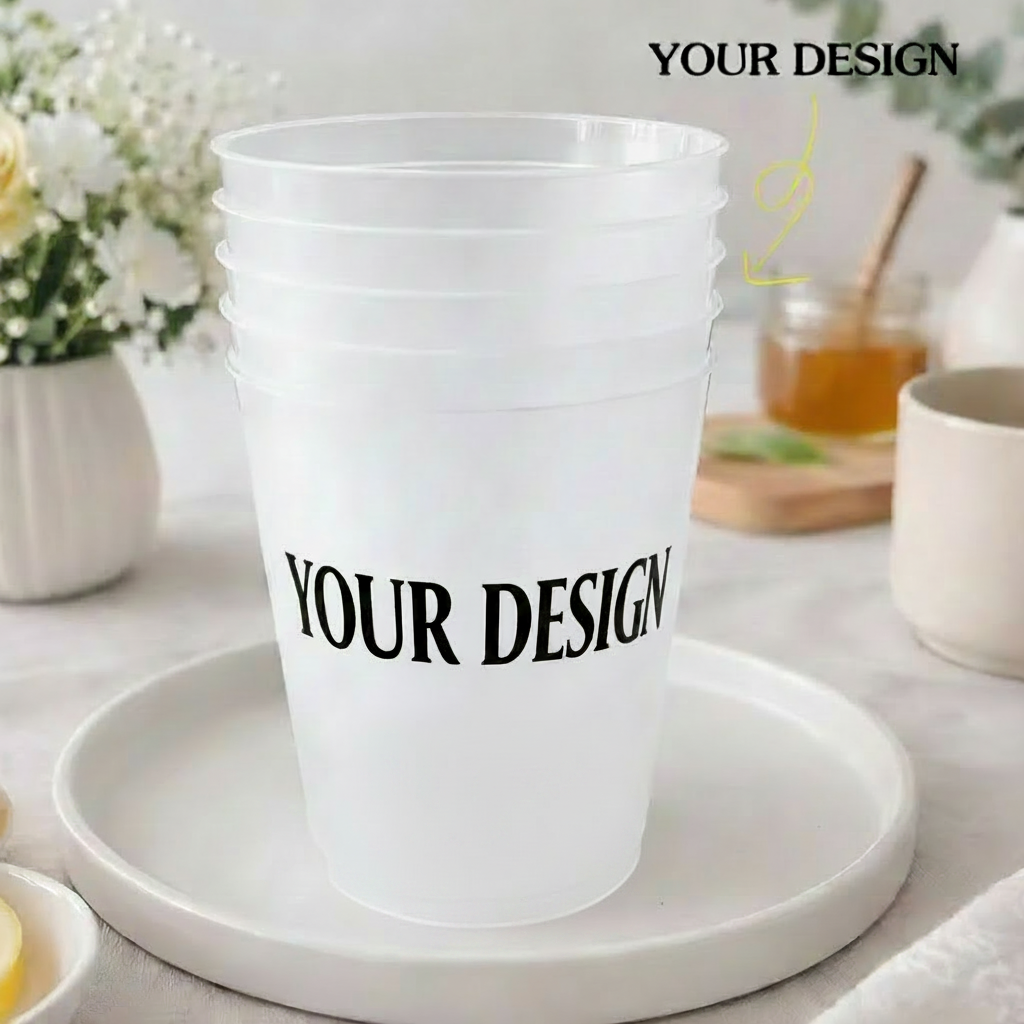 Custom plastic cups